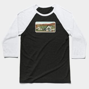 GRAND COULEE DAM GREEN HUT Baseball T-Shirt